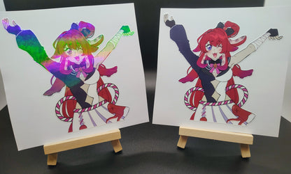 [Vtuber] BerryCrepe Fan Art Sticker! Holographic Versions Available! Water-Resistant Vinyl Sticker!