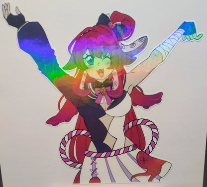[Vtuber] BerryCrepe Fan Art Sticker! Holographic Versions Available! Water-Resistant Vinyl Sticker!