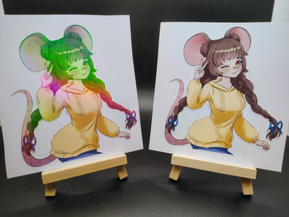 [VTuber] ZumiVT Fan Art Sticker! Holographic Versions Available! Water-Resistant Vinyl Sticker!