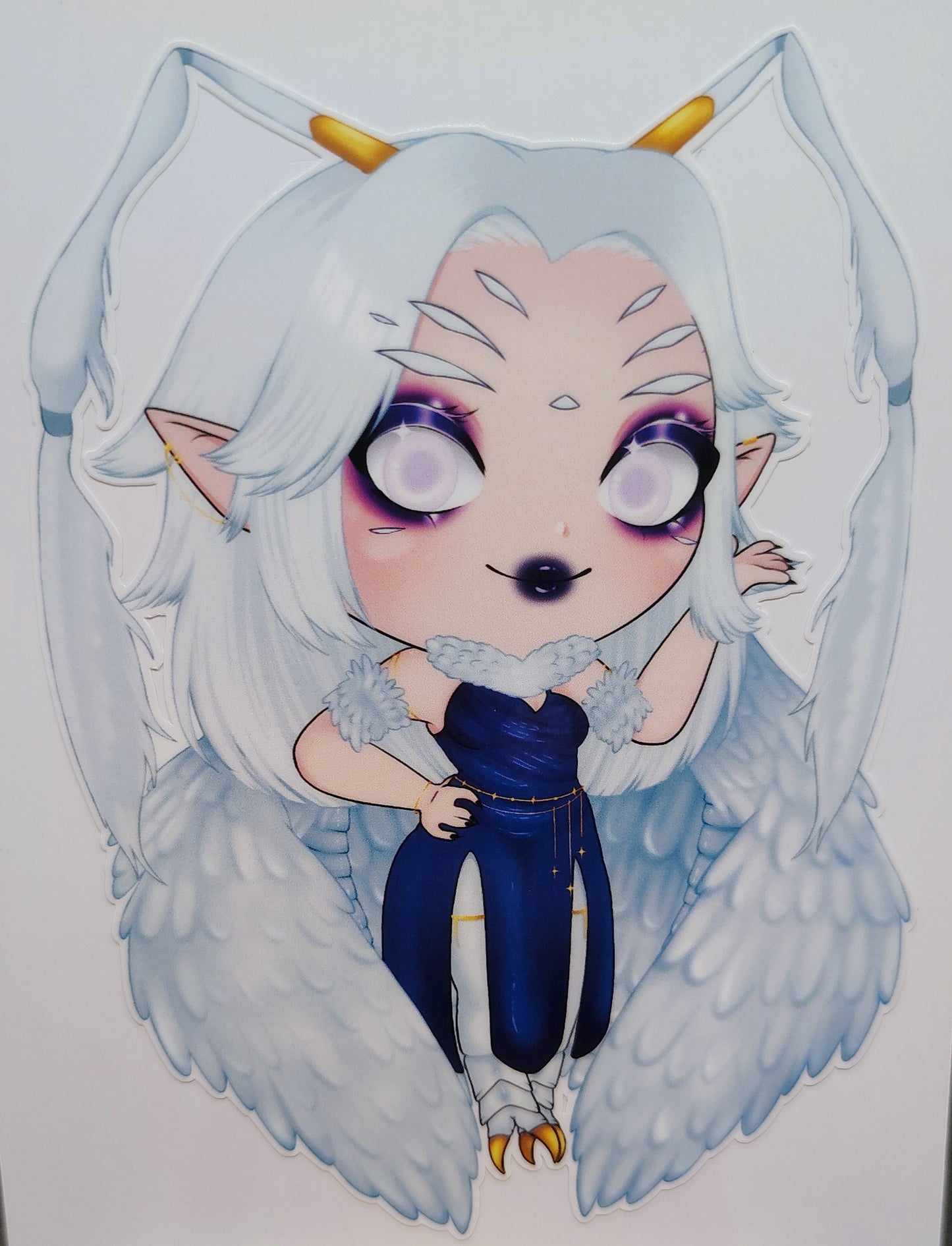 [VTuber] zebiiLIVE Fan Art Sticker! Holographic Versions Available! Water-Resistant Vinyl Sticker!