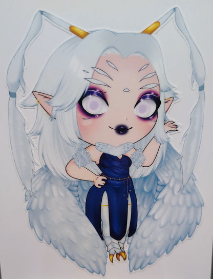 [VTuber] zebiiLIVE Fan Art Sticker! Holographic Versions Available! Water-Resistant Vinyl Sticker!
