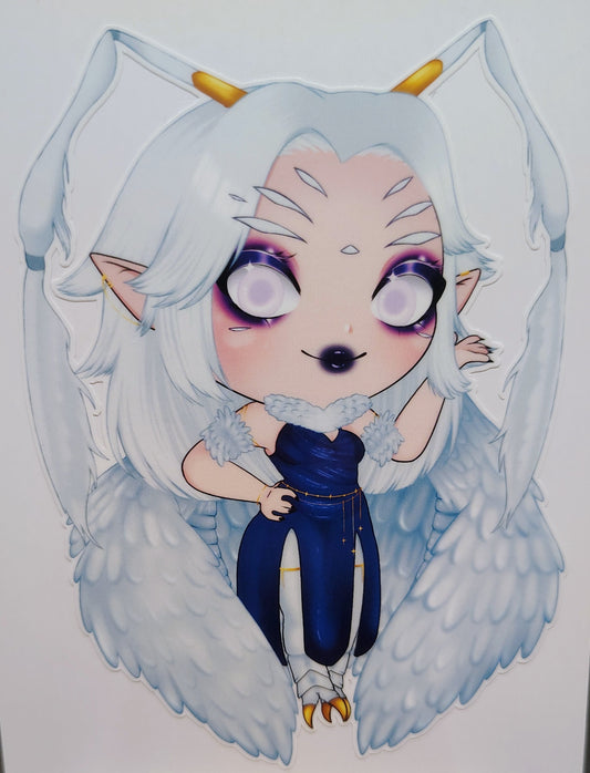 [VTuber] zebiiLIVE Fan Art Sticker! Holographic Versions Available! Water-Resistant Vinyl Sticker!