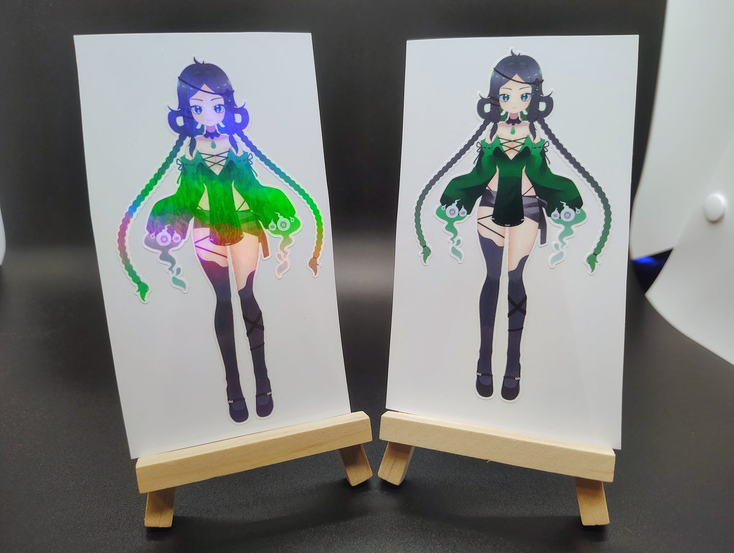 [OC] Yumikaze Phallura Anime Girl Sticker! Holographic Versions Available! Water-Resistant Vinyl Sticker!