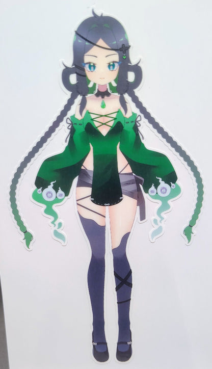 [OC] Yumikaze Phallura Anime Girl Sticker! Holographic Versions Available! Water-Resistant Vinyl Sticker!