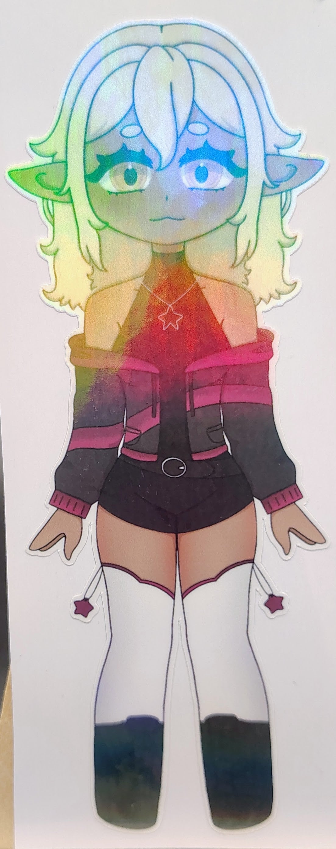 [OC] Chibi Selene X the Assassin Anime Girl Sticker! Water-Resistant Vinyl Sticker!