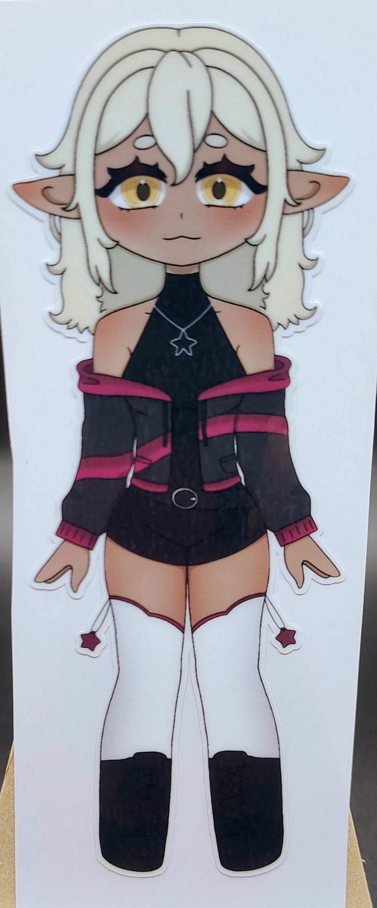 [OC] Chibi Selene X the Assassin Anime Girl Sticker! Water-Resistant Vinyl Sticker!