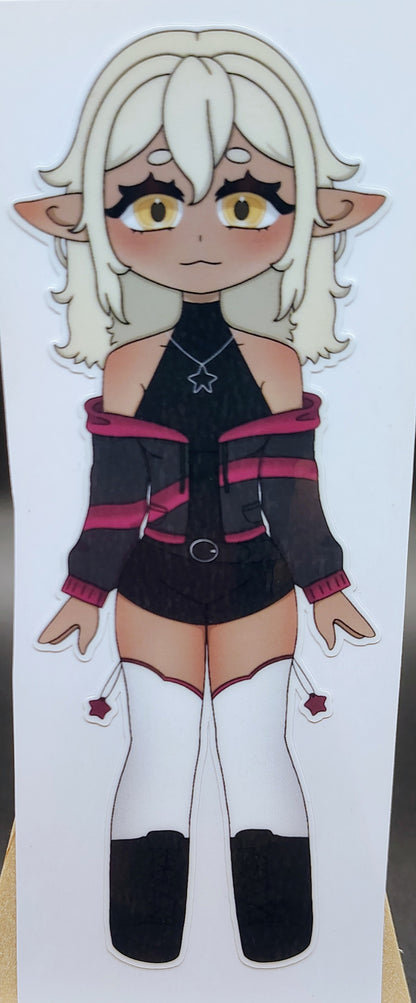 [OC] Chibi Selene X the Assassin Anime Girl Sticker! Water-Resistant Vinyl Sticker!