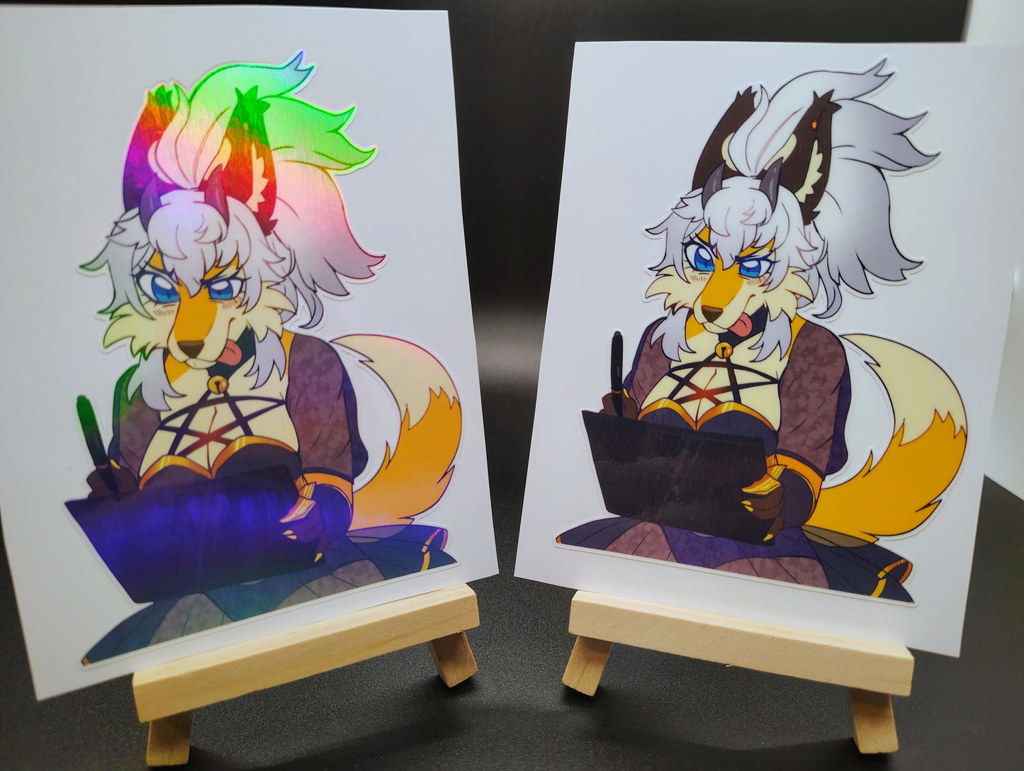 [VTuber] Seosaur Fan Art Sticker! Holographic Versions Available! Water-Resistant Vinyl Sticker!