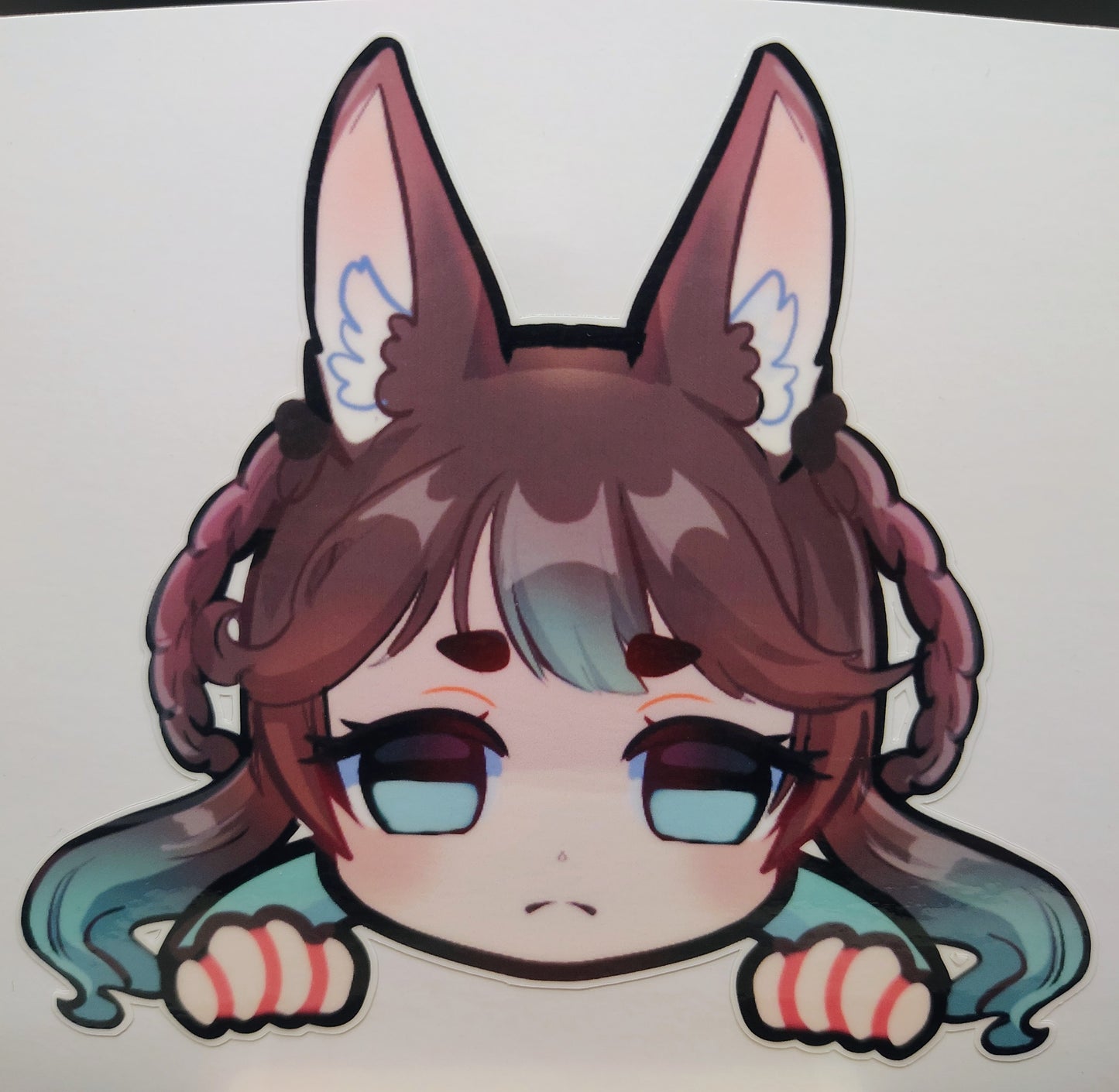 [OC] Marisa Chocomint Anime Girl Sticker! Tired Stare Version!