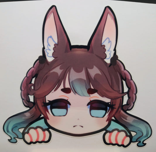 [OC] Marisa Chocomint Anime Girl Sticker! Tired Stare Version!