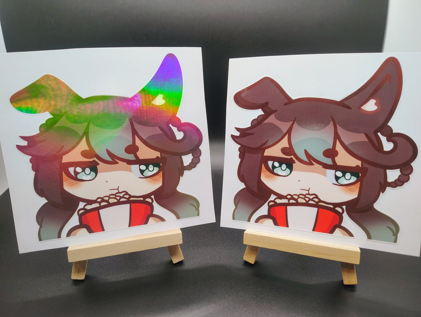 [OC] Marisa Chocomint Anime Girl Sticker! Bored Popcorn Version!