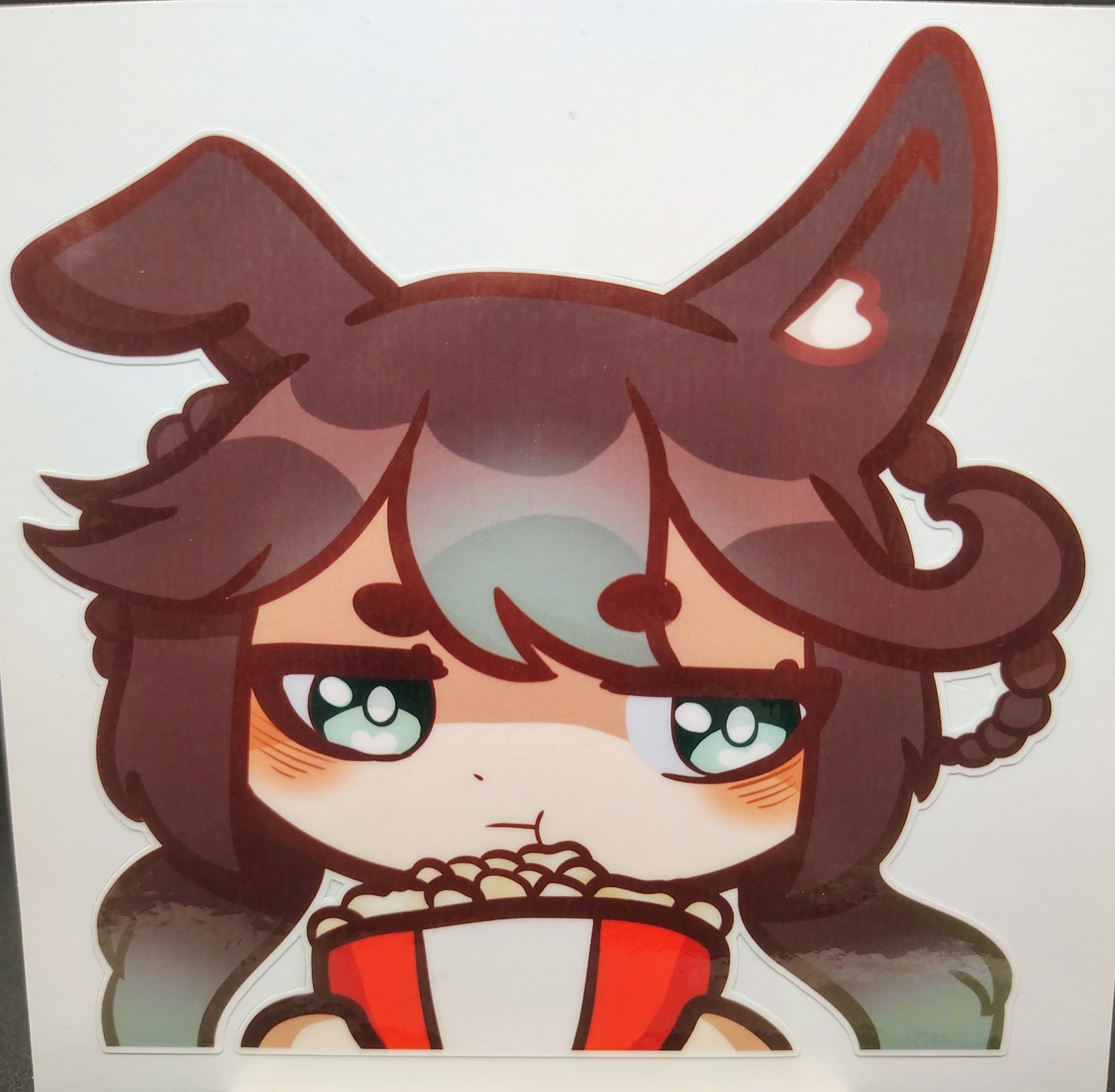 [OC] Marisa Chocomint Anime Girl Sticker! Bored Popcorn Version!