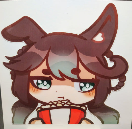 [OC] Marisa Chocomint Anime Girl Sticker! Bored Popcorn Version!