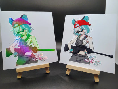 [VTuber] Kourra 360 No Scope Fan Art Sticker!