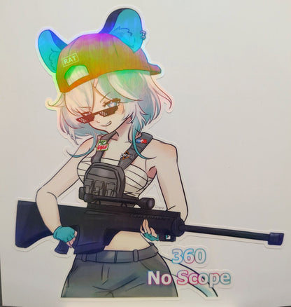 [VTuber] Kourra 360 No Scope Fan Art Sticker!