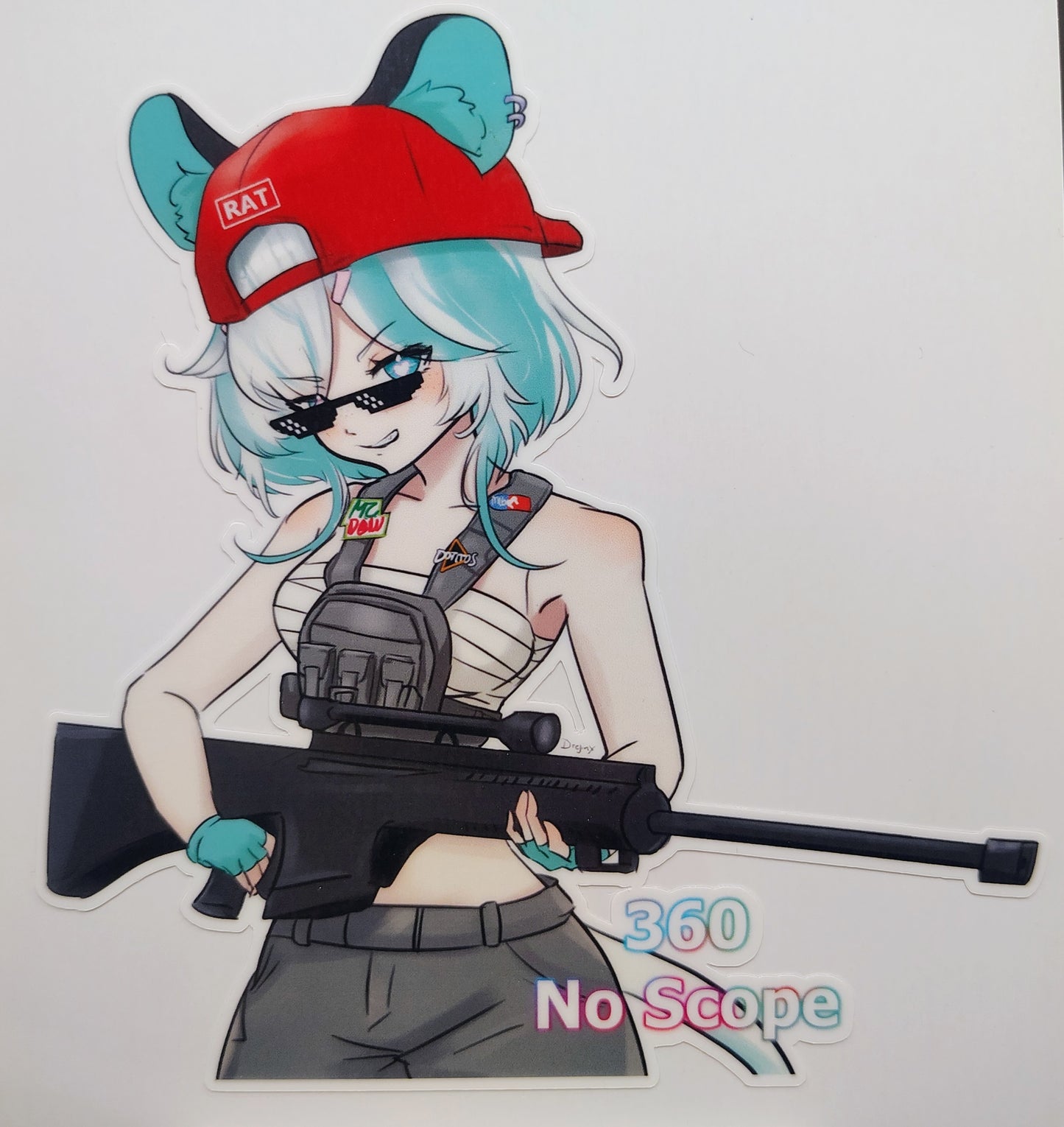 [VTuber] Kourra 360 No Scope Fan Art Sticker!