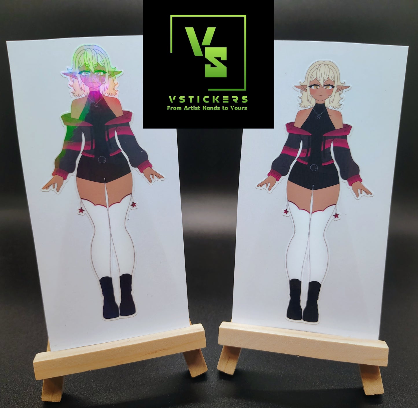 [OC] Selene X the Assassin Anime Girl Sticker! Water-Resistant Vinyl Sticker!