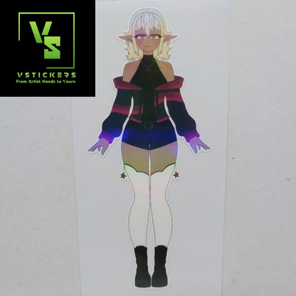 [OC] Selene X the Assassin Anime Girl Sticker! Water-Resistant Vinyl Sticker!