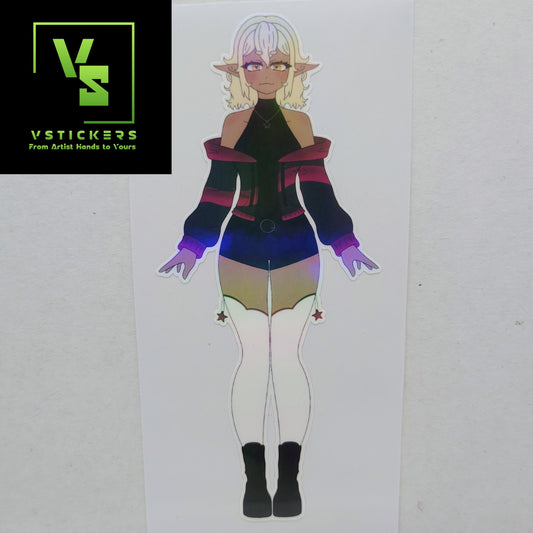 [OC] Selene X the Assassin Anime Girl Sticker! Water-Resistant Vinyl Sticker!