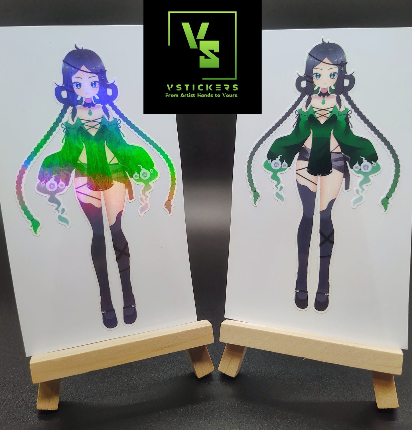 [OC] Yumikaze Phallura Anime Girl Sticker! Holographic Versions Available! Water-Resistant Vinyl Sticker!