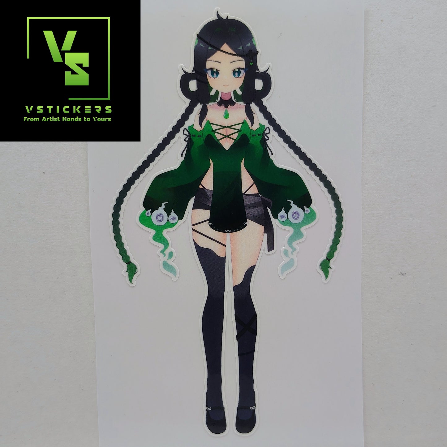 [OC] Yumikaze Phallura Anime Girl Sticker! Holographic Versions Available! Water-Resistant Vinyl Sticker!