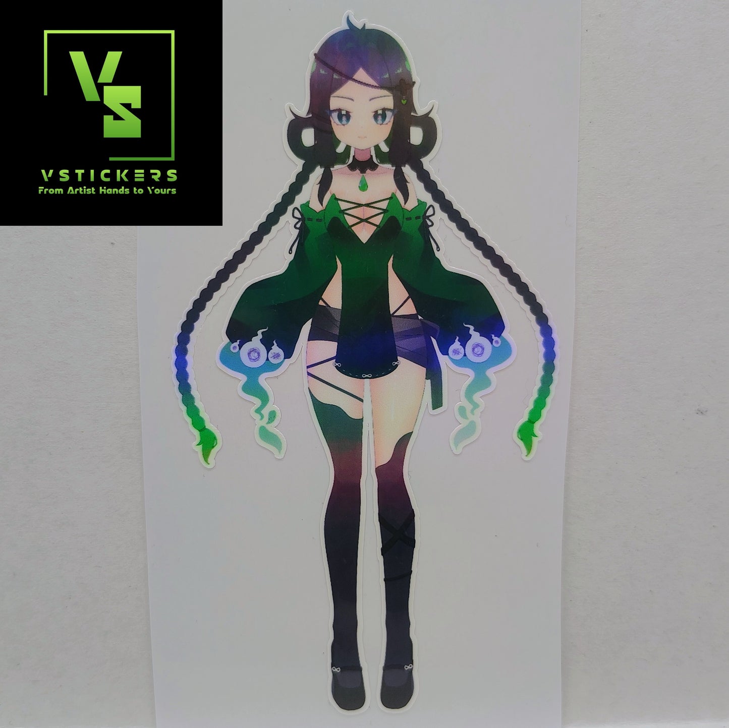 [OC] Yumikaze Phallura Anime Girl Sticker! Holographic Versions Available! Water-Resistant Vinyl Sticker!