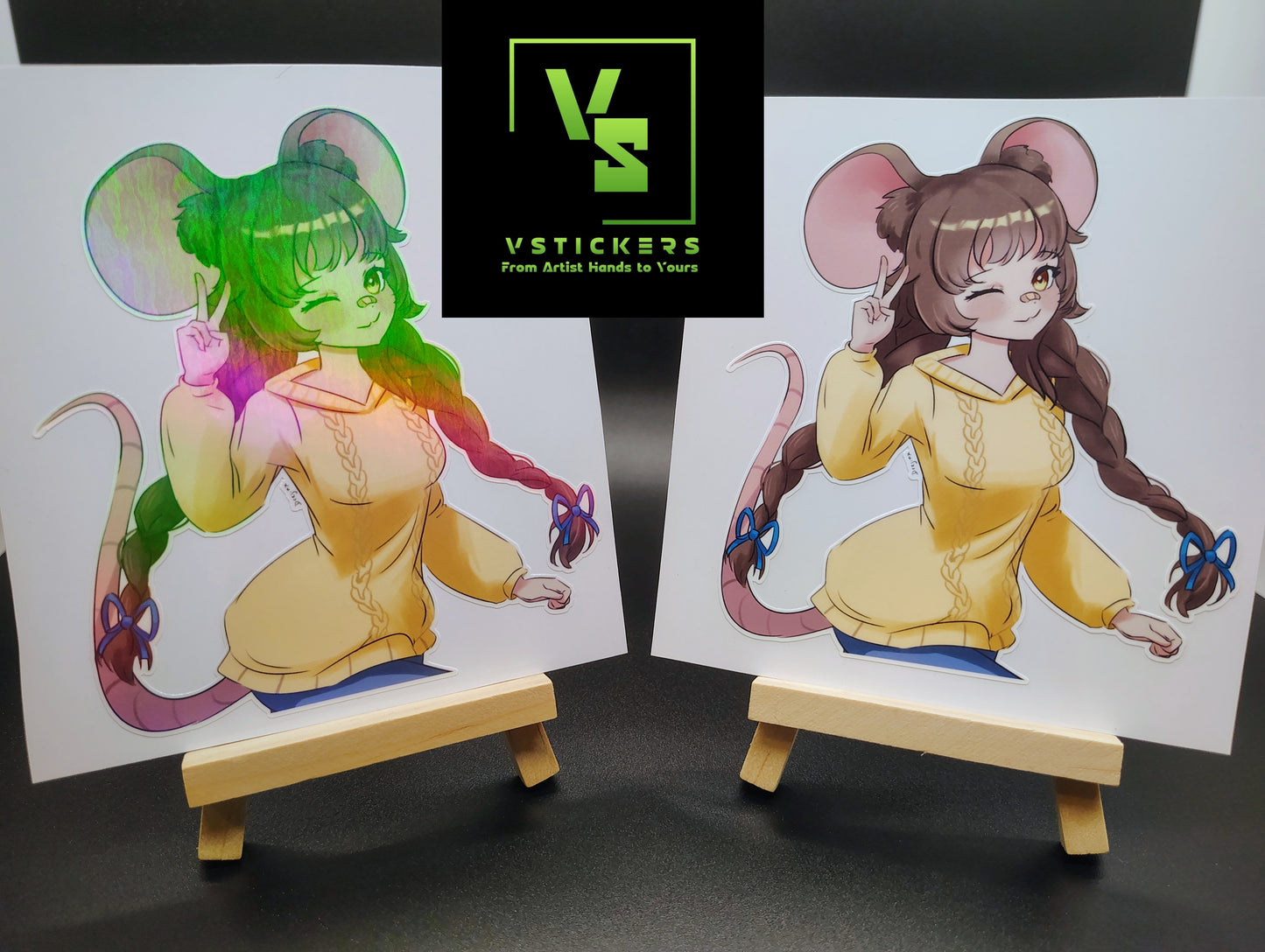 [VTuber] ZumiVT Fan Art Sticker! Holographic Versions Available! Water-Resistant Vinyl Sticker!