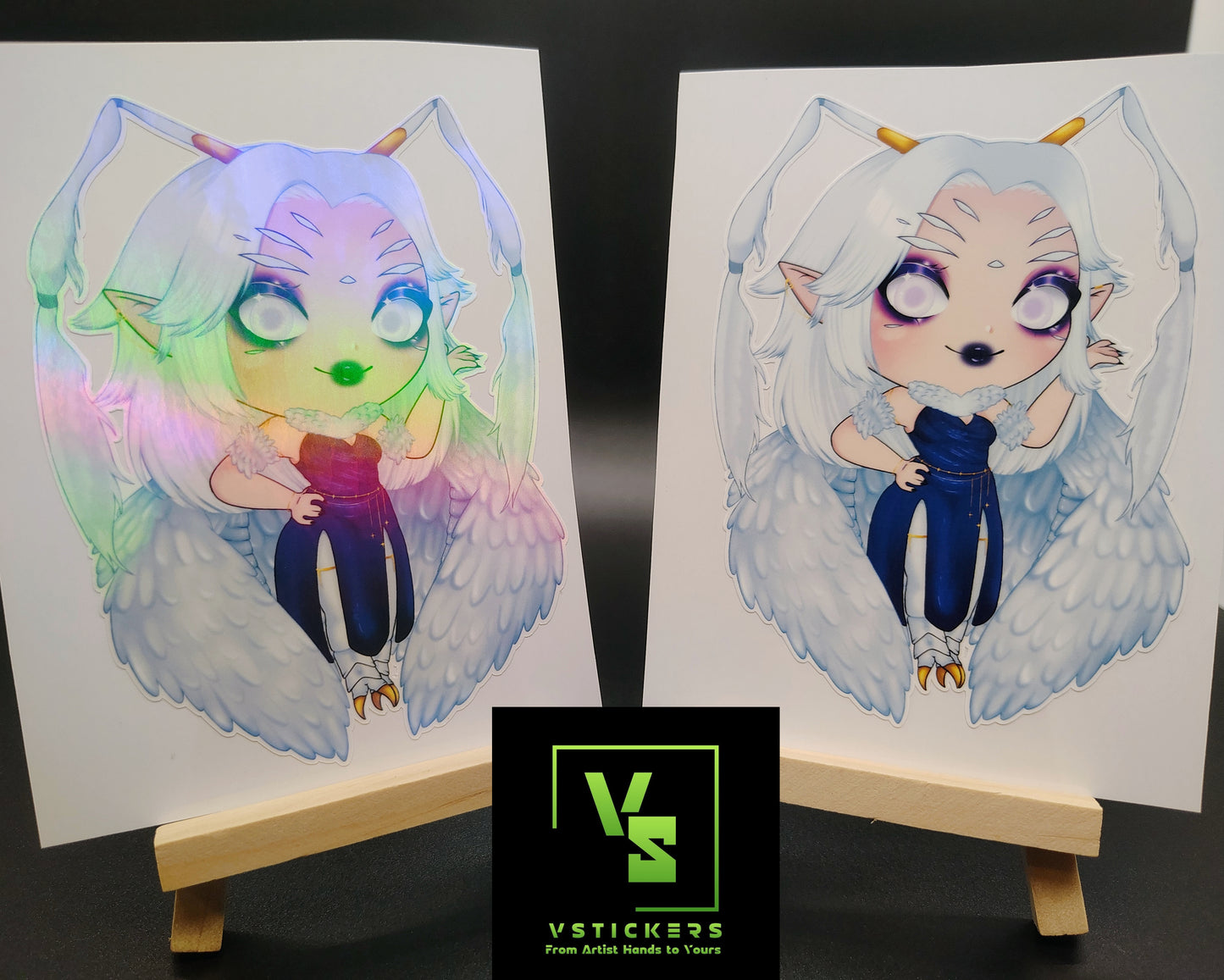 [VTuber] zebiiLIVE Fan Art Sticker! Holographic Versions Available! Water-Resistant Vinyl Sticker!