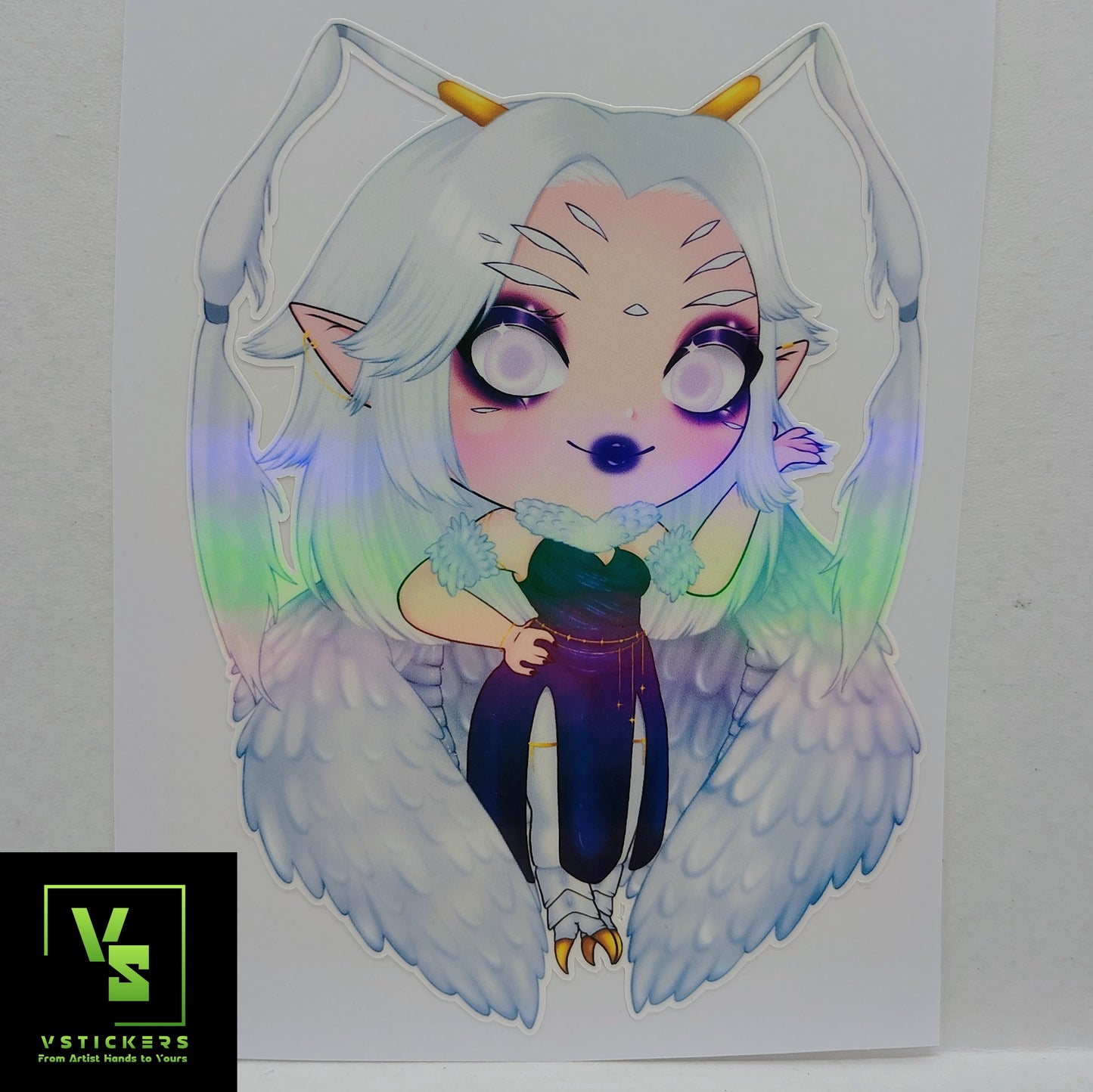 [VTuber] zebiiLIVE Fan Art Sticker! Holographic Versions Available! Water-Resistant Vinyl Sticker!