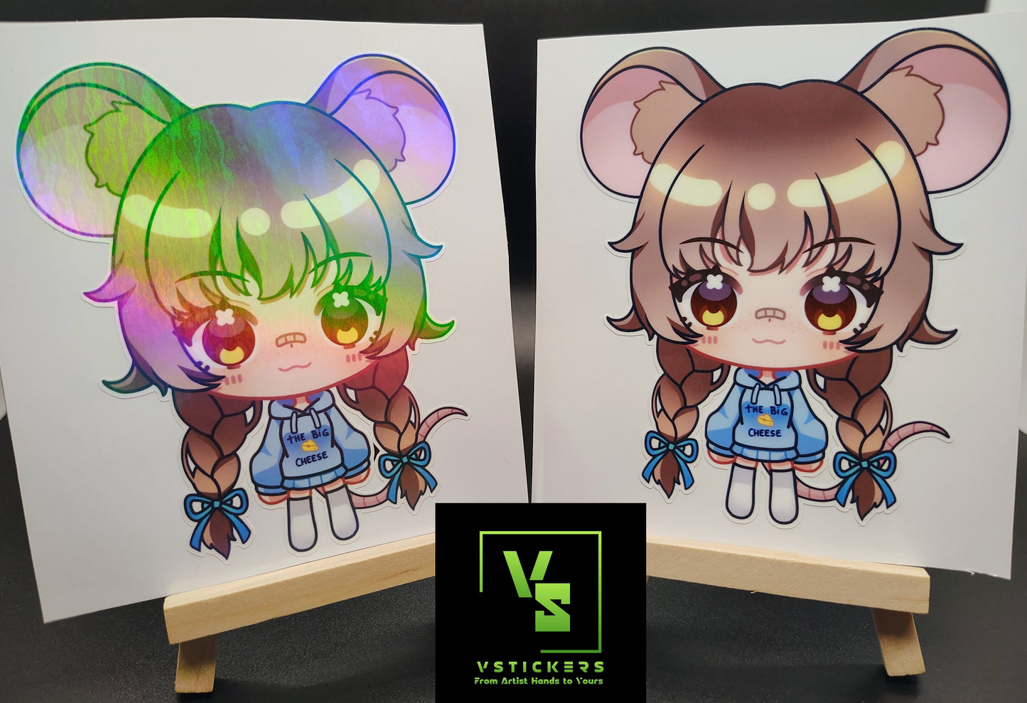 [VTuber] Chibi ZumiVT Fan Art Sticker! Holographic Versions Available! Water-Resistant Vinyl Sticker!