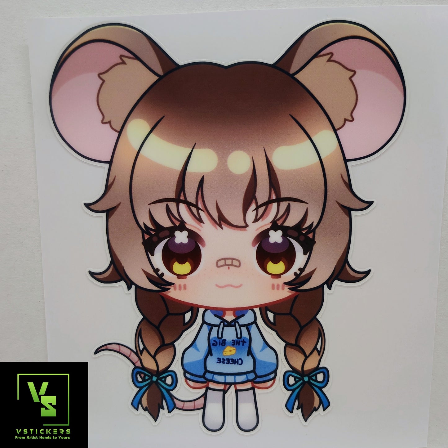 [VTuber] Chibi ZumiVT Fan Art Sticker! Holographic Versions Available! Water-Resistant Vinyl Sticker!
