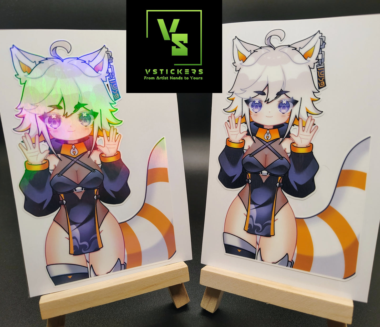 [VTuber] Deme Fan Art Sticker! Holographic Versions Available! Water-Resistant Vinyl Sticker!