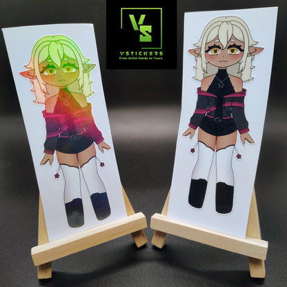 [OC] Chibi Selene X the Assassin Anime Girl Sticker! Water-Resistant Vinyl Sticker!