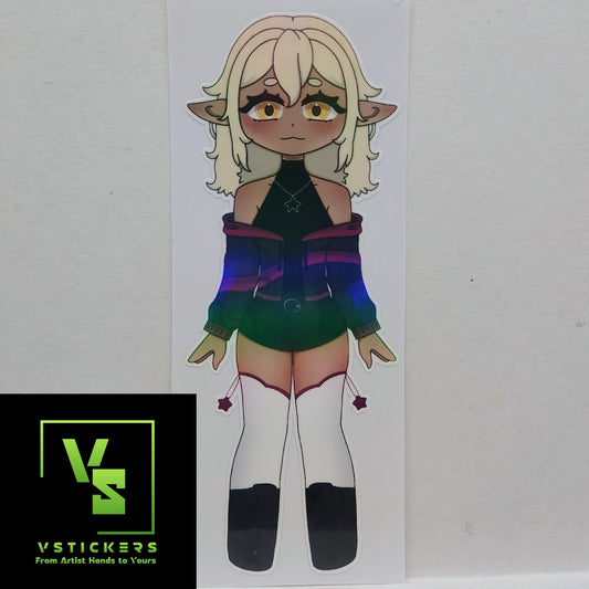 [OC] Chibi Selene X the Assassin Anime Girl Sticker! Water-Resistant Vinyl Sticker!
