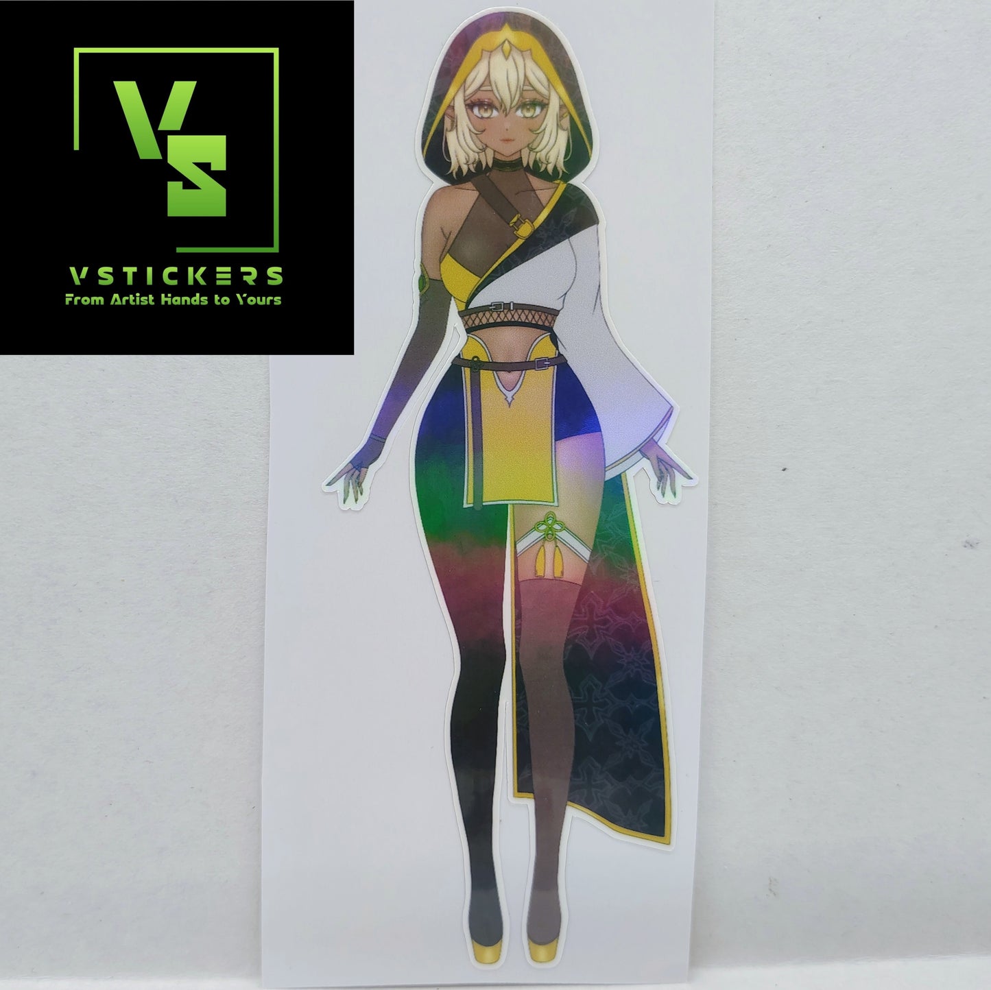 [OC] Selene X Assassin Outfit Anime Girl Sticker! Holographic Versions Available! Water-Resistant Vinyl Sticker!