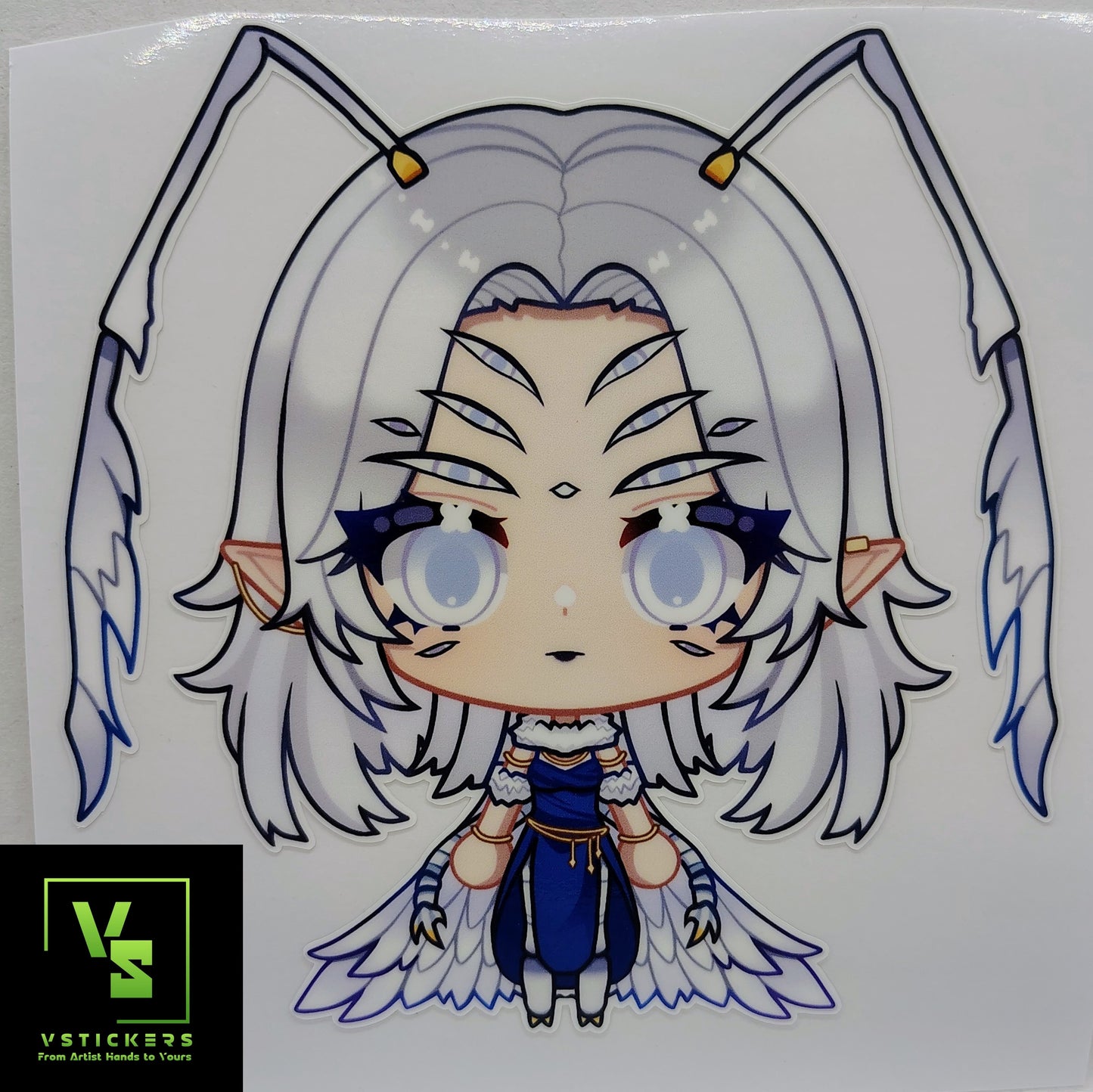 [VTuber] zebiiLIVE Chibi Fan Art Sticker! Holographic Versions Available! Water-Resistant Vinyl Sticker!