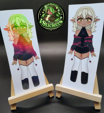 [OC] Chibi Selene X the Assassin Anime Girl Sticker! Water-Resistant Vinyl Sticker!