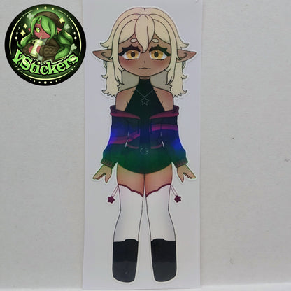 [OC] Chibi Selene X the Assassin Anime Girl Sticker! Water-Resistant Vinyl Sticker!