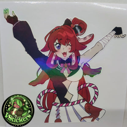 [Vtuber] BerryCrepe Fan Art Sticker! Holographic Versions Available! Water-Resistant Vinyl Sticker!