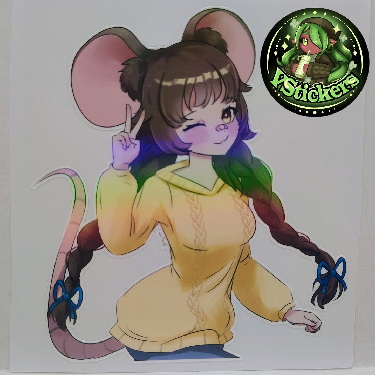 [VTuber] ZumiVT Fan Art Sticker! Holographic Versions Available! Water-Resistant Vinyl Sticker!