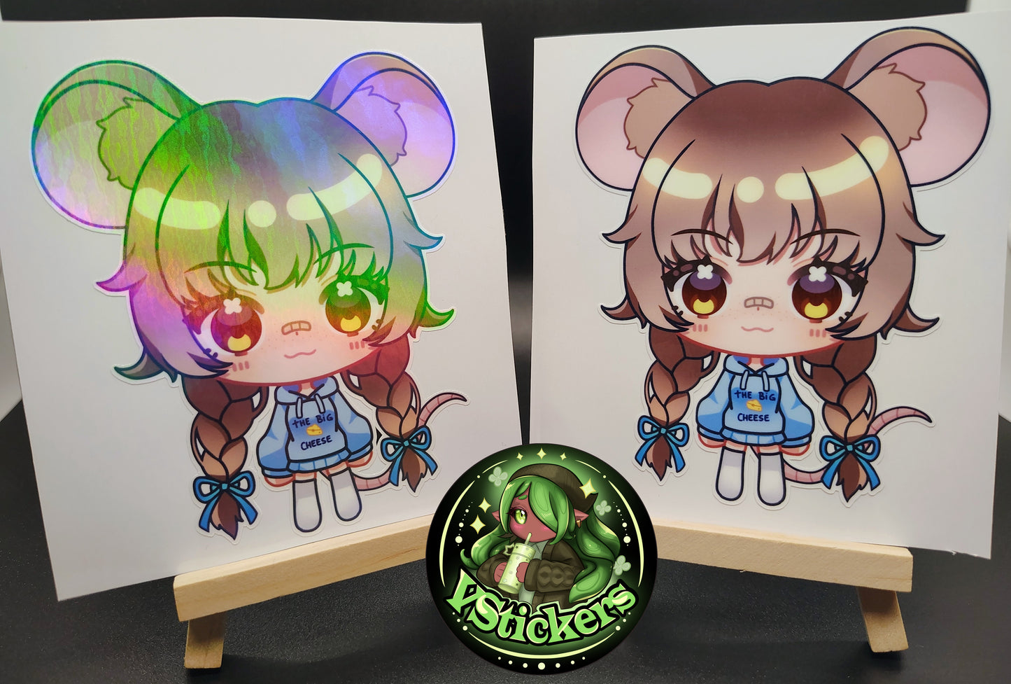 [VTuber] ZumiVT Chibi Fan Art Sticker! Holographic Versions Available! Water-Resistant Vinyl Sticker!