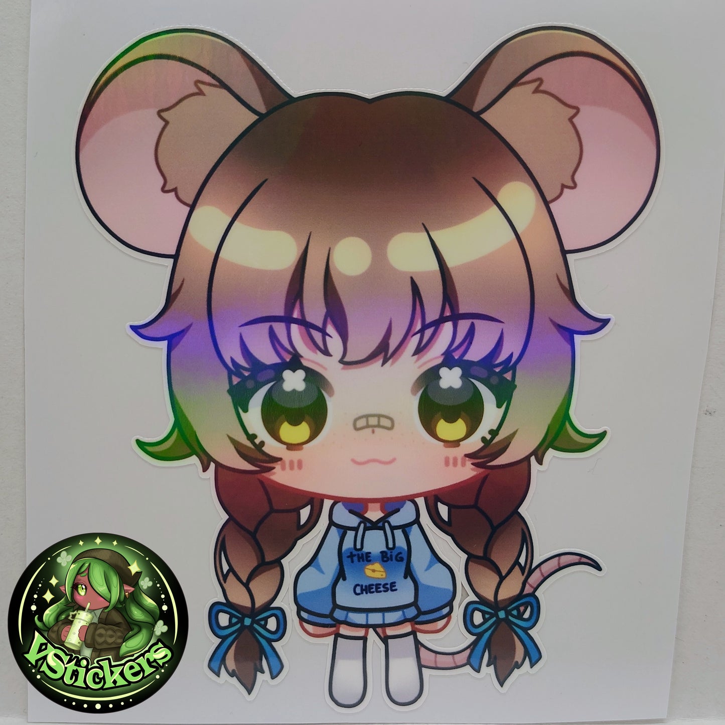 [VTuber] ZumiVT Chibi Fan Art Sticker! Holographic Versions Available! Water-Resistant Vinyl Sticker!