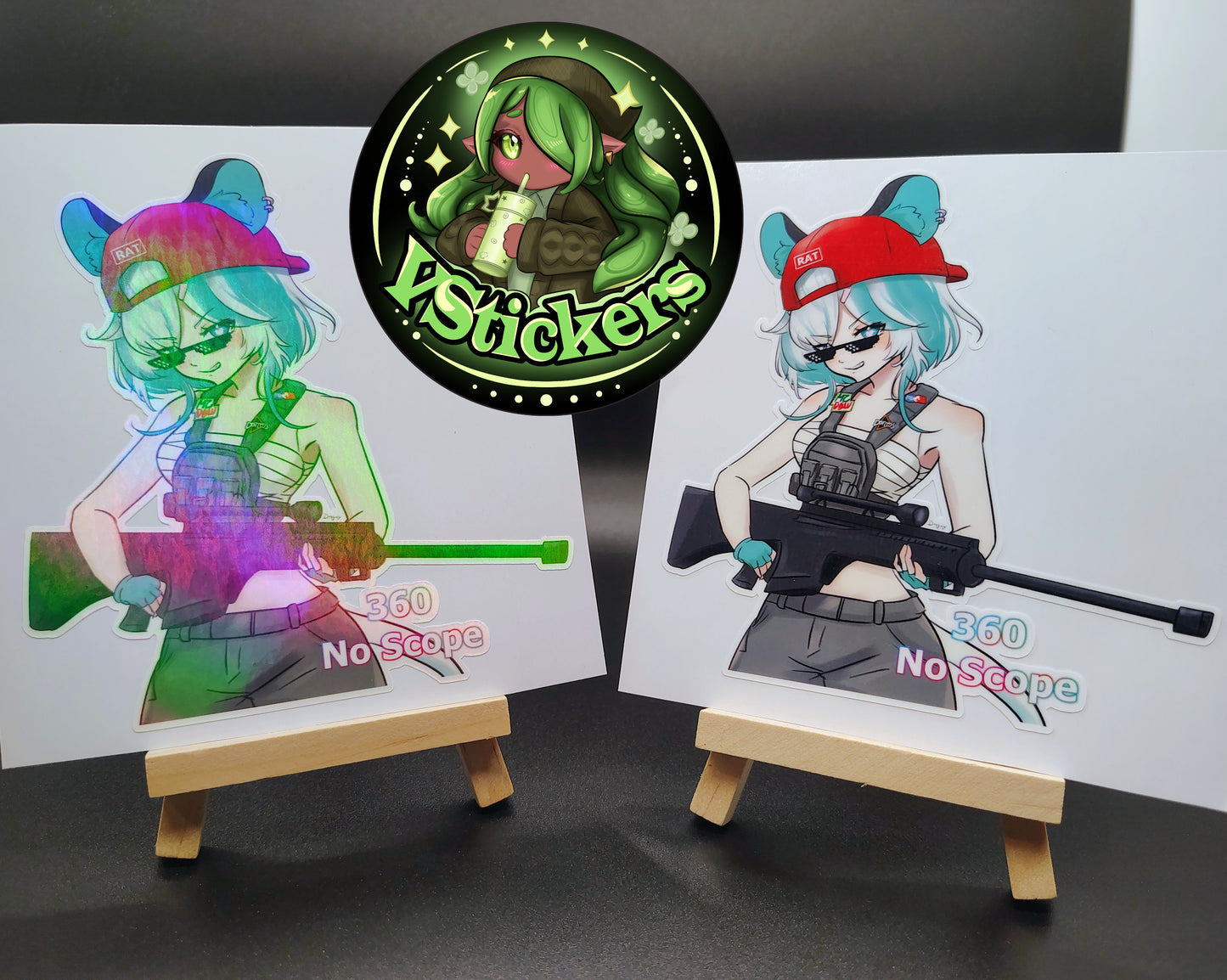 [VTuber] Kourra 360 No Scope Fan Art Sticker!