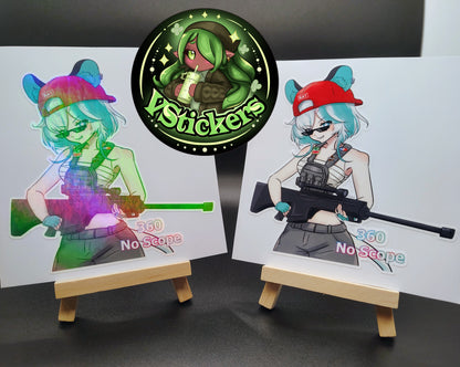 [VTuber] Kourra 360 No Scope Fan Art Sticker!