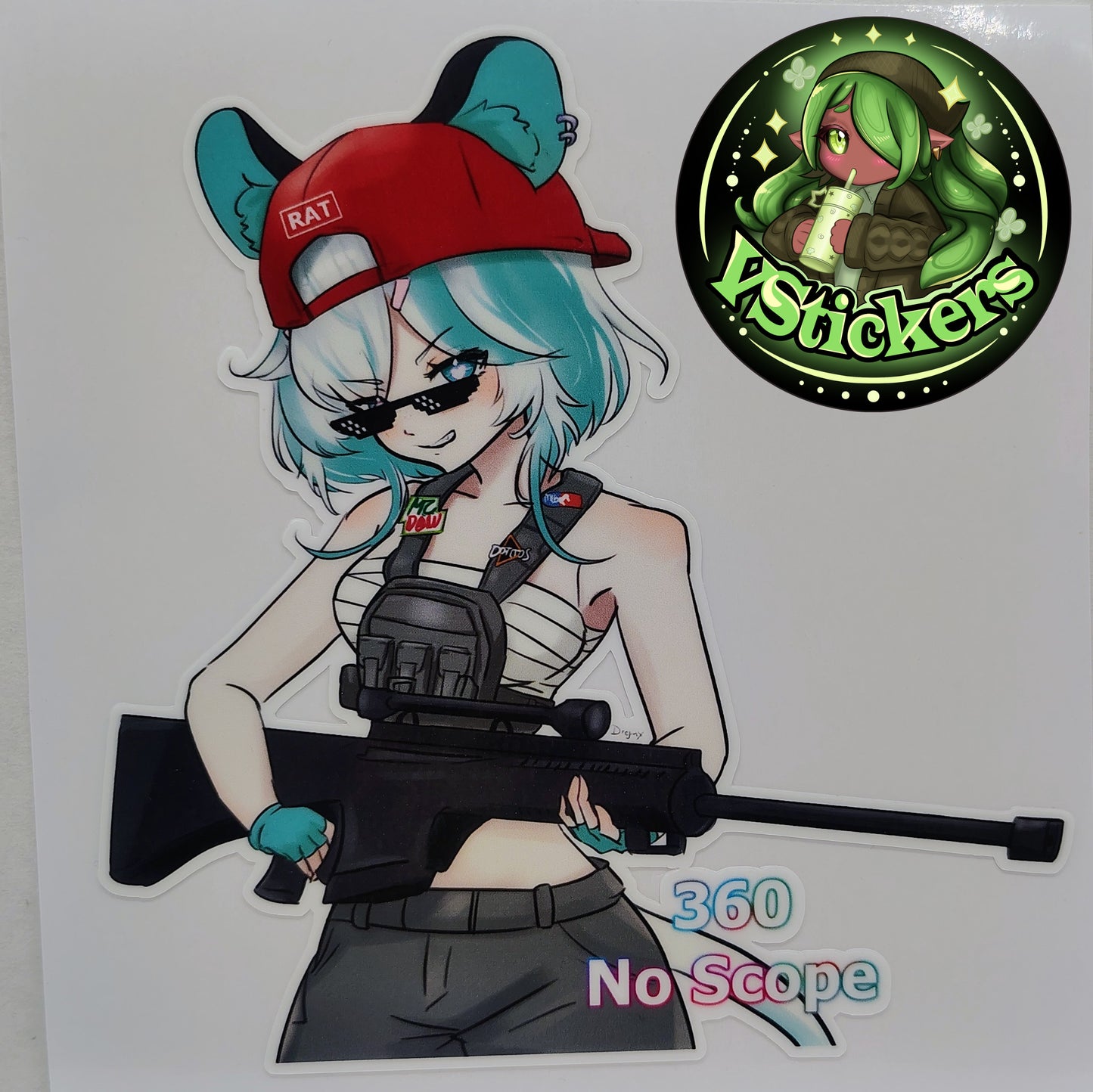 [VTuber] Kourra 360 No Scope Fan Art Sticker!