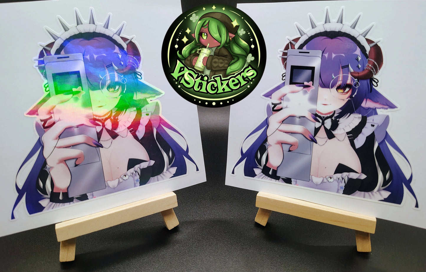 [VTuber] Kuromiya Lucien "Caught In 4K" - Water-Resistant Fan Art Vinyl Sticker!