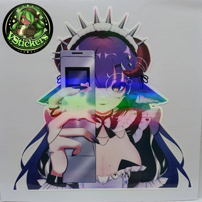 [VTuber] Kuromiya Lucien "Caught In 4K" - Water-Resistant Fan Art Vinyl Sticker!