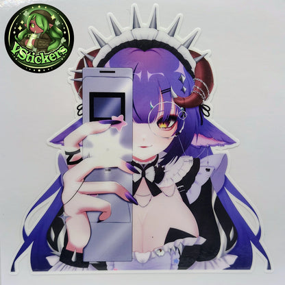 [VTuber] Kuromiya Lucien "Caught In 4K" - Water-Resistant Fan Art Vinyl Sticker!