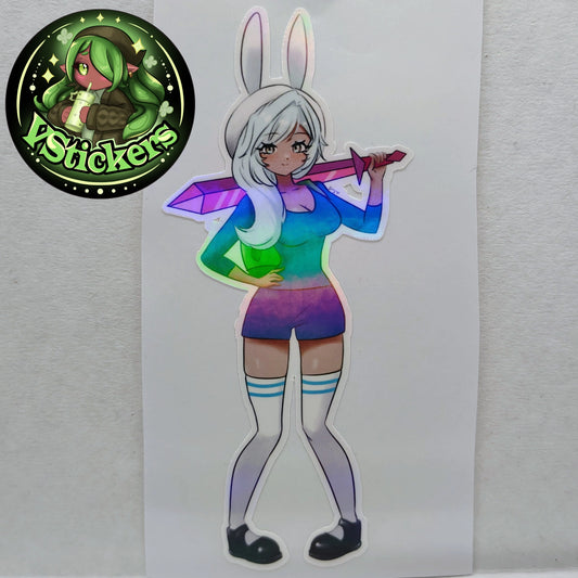[OC] Rosileah the Winter Butterfly Fionna Cosplay! Water-Resistant Vinyl Sticker!