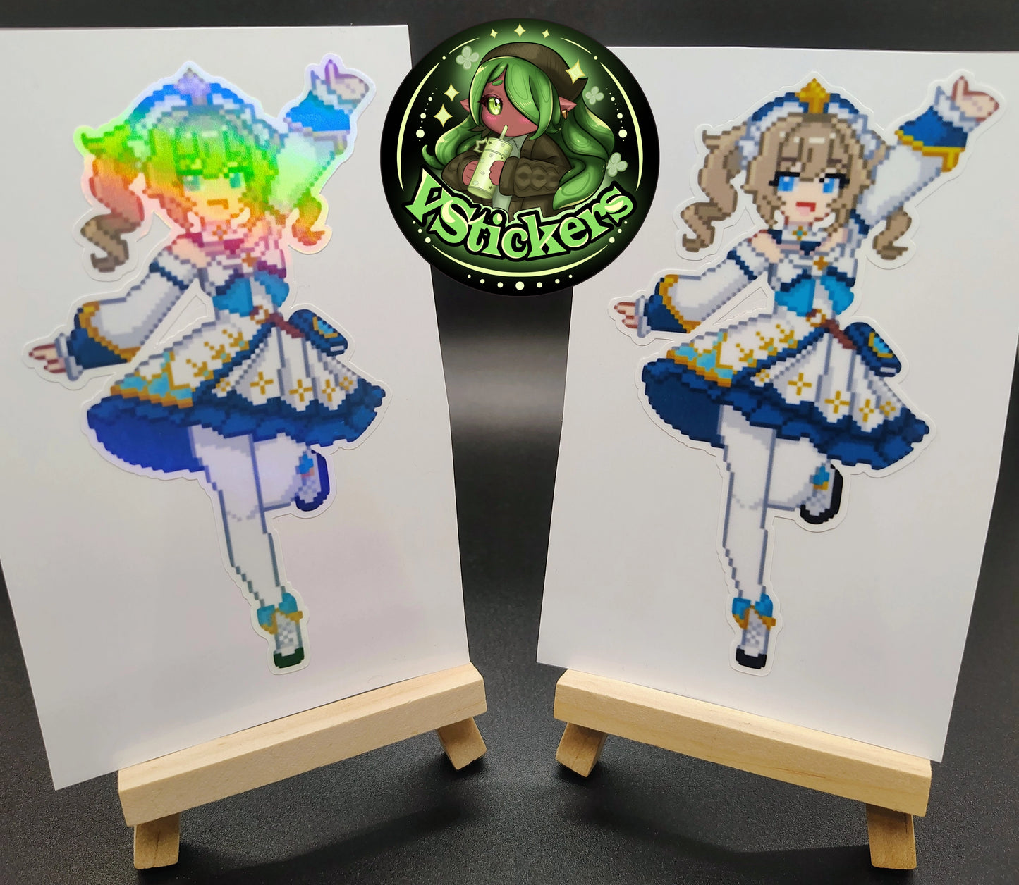 [Genshin Impact] Pixel Barbara Fan Art Water-Resistant Vinyl Sticker! Fan-Made Merchandise!